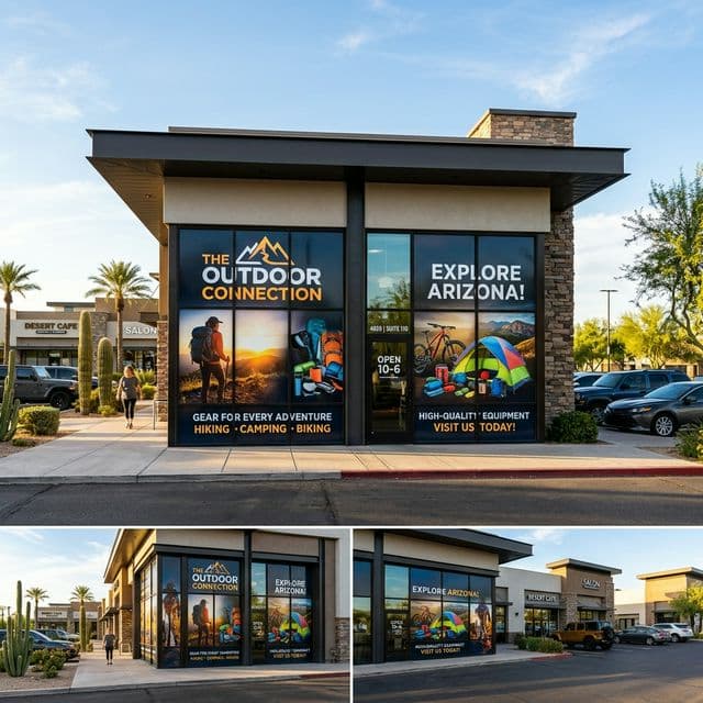 Professional window wrap installation by Print Junkie AZ