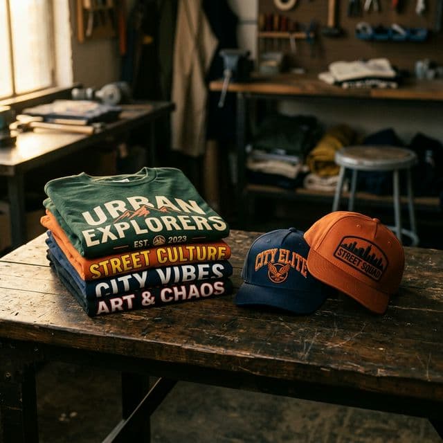 Custom screen printed t-shirts and embroidered hats for Phoenix businesses